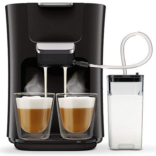 Senseo Kaffeepadmaschine mit Milchaufschäumer HD6570 60