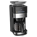 Krups KM8328 Grind Aroma Kaffeemaschine mit Mahlwerk | 24-Stunden-Timer | 180 g Bohnenbehälter |...