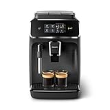 Philips Series 2200 Kaffeevollautomat – Klassischer Milchaufschäumer, Intuitives Touchdisplay,...