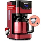 Klarstein 1,2 L Kaffeemaschine mit Timer, Filtermaschine für 12 Tassen, 800 W Filter Groß,...