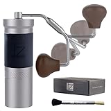 1Zpresso JX-Pro S Manuelle Kaffeemühle Silber Kapazität 35g mit konischen Grat aus Edelstahl -...