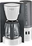 Bosch Filterkaffeemaschine ComfortLine TKA6A041, Aroma+, Aromaschutz-Glaskanne 1,25 L, für 10-15...