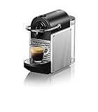Nespresso De'Longhi EN 124.S Pixie Silber Kaffeekapselmaschine | 1260W | 0,7 L | Seitenpanels aus...