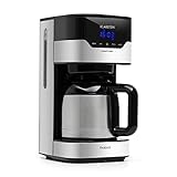 Klarstein 1,2 L Kaffeemaschine mit Thermoskanne und Timer, Kaffeemaschine Filtermaschine für 12...