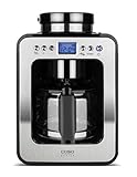 CASO Coffee Compact electronic – Design- Kaffeemaschine mit Mahlwerk, 4 Tassen Kaffee, auch...