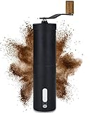 Lambda Coffee Kaffeemühle manuell aus Edelstahl und stufenlosem Keramikmahlwerk I Espressomühle...