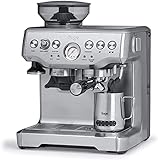 Sage Appliances the Barista Express Espressomaschine mit Milchaufschäumer, Siebträgermaschine,...