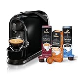 Tchibo Cafissimo Pure Kaffeemaschine Kapselmaschine inkl. 30 Kapseln für Caffè Crema, Espresso und...