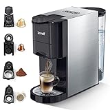 Kaffeemaschine, TICWELL 4 in 1 kapsel kaffeemaschine, Programmierbare, Nespresso kapselmaschine,...
