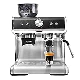 GASTROBACK Design Espresso Barista Pro, Schwarz, Edelstahl-silber